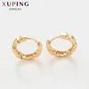 Hoopörhängen Huggie Xuping Fashion Earring Gold-Color Elegant Women Design Jewelry Mors dag gåva 96719Hoop Mill22