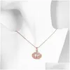 Pendant Necklaces Queen Crown Pendant Necklace Cubic Zirconia Necklaces For Mom Women Fashion Jewelry Drop Delivery Jewelry Necklaces Dhkvz