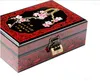 Sieradenzakken dubbele laag Chinese lakwerk opslagcase met slot houten dozen decoratieve set bruiloft geschenken