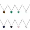 Good Quality Natural Crystal Gemstone Love Heart Lock Charm Pendant Necklace with Alloy Chain for Men and Women