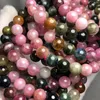 Loose Gemstones Meihan Natural A Colorful Macaroon Candy Tourmaline Smooth Round Beads Bracelet Stone For Jewelry Making Design DIY