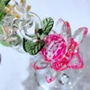 Glass Crystal Lotus Tree With 12pcs Fengshui Crafts Home Decor Figurines Christmas Year Gifts Souvenirs Ornament Decorative Object273n