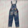 Kvinnor denim jumpsuits hög midja rompers modedesigner denim rem byxor streetwear jeans