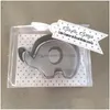 PARTINE FORTH Little Elephant Cookie Cutter Baby Shower Favors en acier inoxydable Coupes de biscuits Moule Za4668 Drop livraison Home Dhe0j