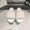 Mulheres Chinelos Designer Fluffy Sandálias Inverno Fuzzy House Plataforma Shearling Fur Slides Plush Slipper Lã Sliders Womens Mules Criss-Cross Sandal