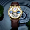 Wristwatches Retro Tourbillon Watch Men Hollow Mechanical Tough Guy Male Clock Fashion Top Luxury Personality Business Man Wristwatch