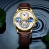 Zegarek retro tourbillon zegarek mężczyzn Hollow mechaniczny facet męski zegar moda na top luksusowy osobowość biznesmena