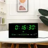 Wall Clocks Luminous Digital Wall Clock 4 Alarms Hourly Chiming Temperature Date Calendar Desktop Table Clock Electronic LED Clock with Plug 231123