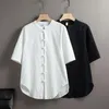 Camisas casuais masculinas yukata quimono camisa japonesa estilo verão online chinês stand up colar camiseta samurai vestido haori pijamas