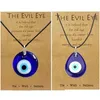 Pendentif Colliers Evil Eye Collier Bleu Turc Verre Corde En Cuir Colliers Pour Femmes Hommes Chanceux Protection Bijoux Drop Livraison Juif Dhibu