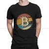 Erkek Tişörtleri Vintage Cryptocurrency Orijinal Tshirts BTC baskı homme gömlek trend üstleri S-6XL