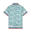 Män plus tees polos sommar ny modebesättning hals t shirt bomull kort hylsa skjorta hawaiian strandtryck skjorta shorts sport kostym r55s3