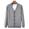 Herrtröjor Cardigan stickad tröja yttre slitage Vinter Young Business Case Spring and Autumn Coat Top