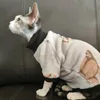 Katzenkostüme Sphynx-Kleidung Rollkragenpullover mit Leopardenmuster für Haustier Winter-Fleecemantel Devon Rex Langarm-Sweatshirt Hund 231124