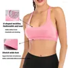 Completo da yoga Reggiseno sportivo quotidiano ad alta elasticità senza ferretto da donna Quick Dry Strappy Sexy Running Summer Fashion Seamless incrociato sul retro