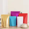 Matte Aluminum Foil Self Sealed Packaging Bag Coffee Bean Biscuit Baking Self Adhesive Frosted Food Bag