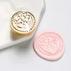 New Star sky Lotus Rose Pattern Wax Seal Stamp Retro sealing wax stamp Replace head Flowers Leaf Decorate Gift