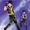 Stage Wear Boy's Jazz Dance Costume Set Kids Sequin Top & Harem Pants Sets Fashion Mordern Children Hip Hop Clothing