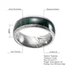 Cluster ringen 8 mm heren trouwringen met Frans groen hout inlay titanium gesneden damascus jade ring voor mannen vrouwen jubileum