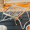 Stoves Multifunctional Folding Campfire Grill Portable Stainless Steel Camping Grate Gas Stove Stand Outdoor Wood 231123