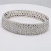 MEDBOO Fine Jewelry Pt950 14.07Ct VVS Taglio brillante rotondo Moissanite Diamante Bracciale in platino Gioielli Braccialetti per le donne