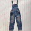 Tute di jeans da donna Pagliaccetti a vita alta Stilista Pantaloni con cinturino in denim Jeans streetwear