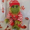 Grinch lalka Śliczna świąteczna pluszowa zabawkowa zabawka prezenty dla dzieci dekoracja domu w magazynie 3 211223 Najlepsza jakość zz