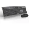 Keyboards Rechargeable Wireless Keyboard Mouse 24G Full Size Thin Ergonomic And Compact Design For Laptop PC DesktopComputer Windows 231123