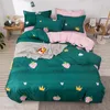 Bedding Sets Flamingo Tropical Plant Pattern Kid Bed Cover Set Duvet Adult Child Sheets And Pillowcases Comforter