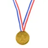 Partij gunst 12st Kids Game Sport Prize Awards Speelgoed Plastic Kinderen Gouden Winnaars Medailles