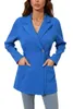 Kvinnors kostymer 2023 Burst Winter Long Sleeve midja kostym Collar Medium Coat Woman