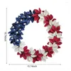 Kwiaty dekoracyjne 4 lipca wieniec patriotyczny amerykański ręcznie wykonany dzień niepodległości festiwal dekoracji girlandy dekoracje na ścianie drzwi