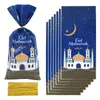 Embrulho de presente 2550pcs Eid Mubarak Bags Bolsa de biscoitos de plástico Ramadan Kareem Decoração