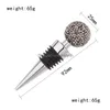 Outils de bar Bouchon de bouteille en strass en acier inoxydable Petite boule ronde Cristal Diamant Bouchons de vin Cadeaux de fête de mariage pour Sn5294 Dr Dhcyl