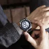 Lovers Mans Business Watch Mannelijke mechanische horloges Roestvrij staal Glow-in-the-dark-functie Waterdicht horloge