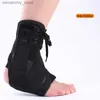 Ankle Support 1Pcs Ank Support Brace Adjustab Ank Wrap Protector Women Men Lace Up Foot Stabilizer for Running Basketball Sports Safety Q231124