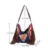 Wallets Woman Bags Hand-made Canvas Linen Women Beach One Shoulder Bag Female Bohemian Style Shopper Sapce Crossbody