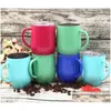 Tazas Taza de vino de acero inoxidable de 12 onzas Taza de cerveza insada al vacío de doble pared Tazas de béisbol Vasos rápidos Entrega de gota Hogar Jardín Cocina, Otyhk