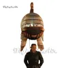 Sea Theme Parade Performance Walking Inflatable Fish Puppet Animal Balloon Metallic Blow Up Mechanical Piranha For Event