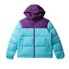 Дизайнерская мужская куртка North Winter Women Outdoor Classic Face Invisible Hat Down Coat Водонепроницаемая ветрозащитная теплая парка с капюшоном для пары CP Warm Bread Jack f1Ei #