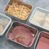 Depolama Şişeleri Malzemeler Buzdolabı Konteyner Çelik Sınıfı Mühürlü Paslanmaz Dondurucu Kutusu Gıda Dondurucu Kaçak Taze