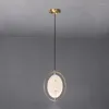 Pendant Lamps Nordic Art Small Marble Chandelier Light Luxury Hardware Bedroom Living Room Restaurant El G9 Decorative Hanging Lighting