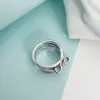 Ruban étincelant et bague nœud pour Pandora véritable argent sterling femmes bagues de mariage ensemble bijoux petite amie cadeau bague de luxe avec boîte d'origine