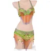 Stage Wear Belly Dance Competitum kostuum voor dames outfit set dansende kleding