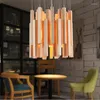 Lâmpadas pendentes de madeira maciça leve moderna chinesa nórdica criativa minimalista sala de jantar lâmpada de madeira