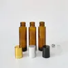 Bottiglie di stoccaggio 10 pz/lotto 15 ml Ambra Roll On Bottiglia di Profumo 15CC Olio Essenziale Rollon Piccolo Rullo di Vetro Contenitore