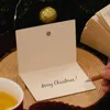 Wenskaarten kerstkaart met envelope vrienden familiegeschenken Handschriften Zegen Kerstmas Jaar feestuitnodiging ansichtkaart
