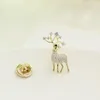 Brooches Cubic Zirconia Deer Brooch Pin Luxury Crystal Elk For Women Men Suit Christmas Accessories Jewelry Animal Broach