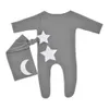 Abiti da battesimo Stelle Luna Neonato Fotografia Puntelli Accessori per neonati Costume per bambini Vestiti per neonato Neonata Ragazzo Fotografia Puntelli per foto J230424