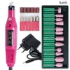 Nail Manicure Set Professional Electric Nail Drill Machine Manicure Milling Cutter Nail Drill Bits Files Polisher Sander Gel Polish Remover Tools 231123